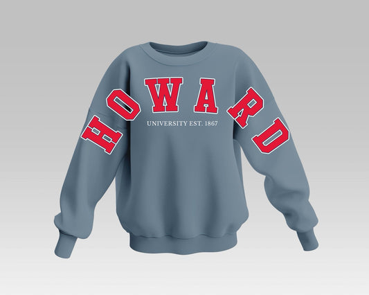 GRAY HOWARD BADDIE FULL SWEATSHIRT