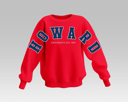 RED HOWARD BADDIE FULL SWEATSHIRT